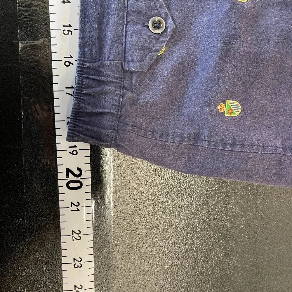 Polo Ralph Lauren Swim Trunk Shorts Mens‎ 36 Blue Embroidered Crest Logo